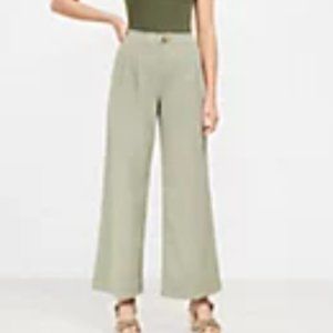 NWT: pull on wide leg pants in soft twill